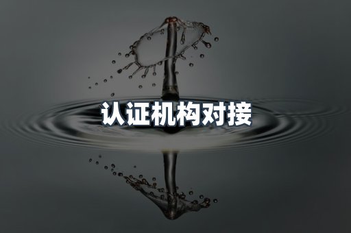 认证机构对接